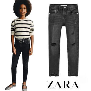 ZARA Kids | Black | RIPPED SKINNY JEANS